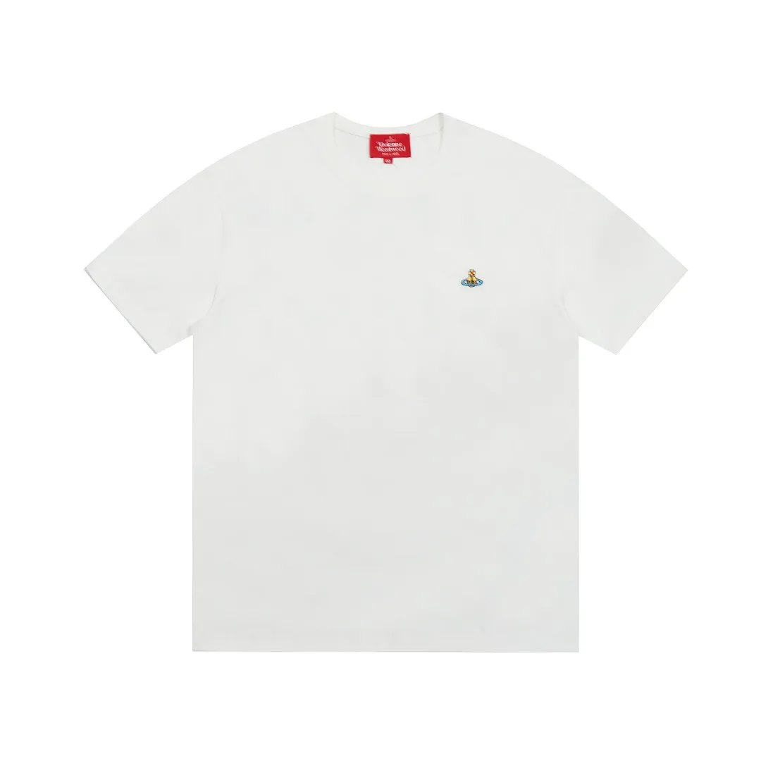 VIVI 147# "Exclusive Style" vivienne west wood Queen Mother of the West Vivienne Saturn small label cartoon printed short-sleeves, full series of correct accessories, every detail is completely restored, and can be filled directly. Size: XS-L